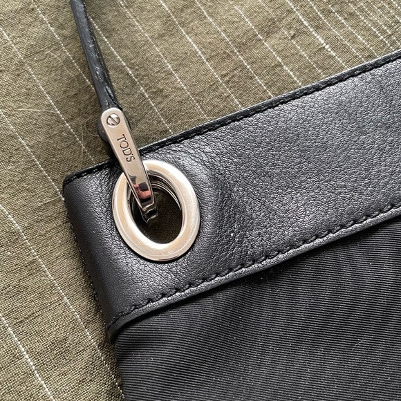 Tods Authentic Mini Leather and Nylon Handbag - Picture 4 of 10